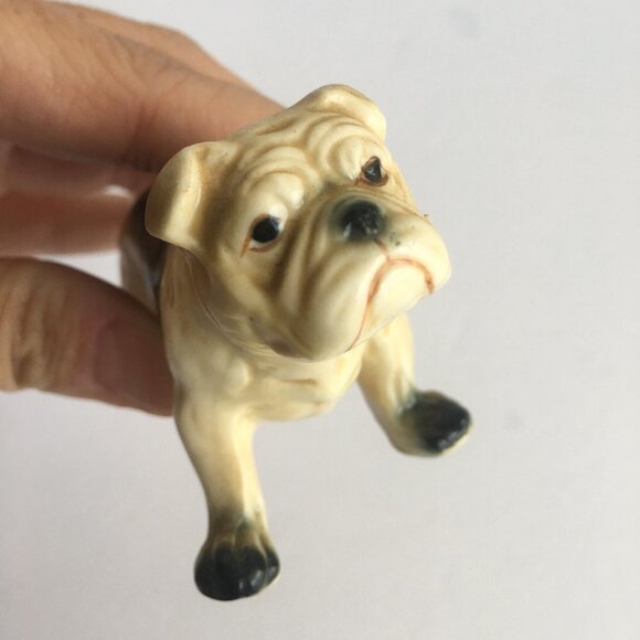 Vintage Dog Figurine Statue - English or British Bulldog - Picture 6 of 8